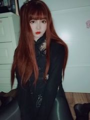 [COS福利] 二次元美女古川kagura - 亮丝黑旗袍