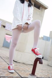XiaoYe「赤い靴白い絹13D白い絹」[SenLuo Foundation] JKFUN-056