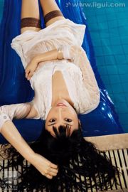 Modelo Cheng Hailun "Uma Bela Imagem" [Ligui LiGui] Belas Pernas e Pés de Jade